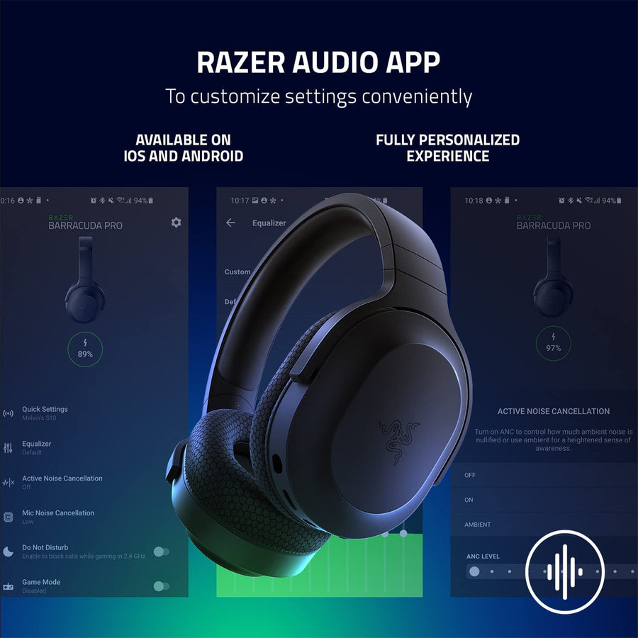 RZ04-04430100-R3M1 - RAZER BARRACUDA X (2022) - WIRELESS MULTI-PLATFORM GAMING AND MOBILE HEADSET - FRML PACKAGING