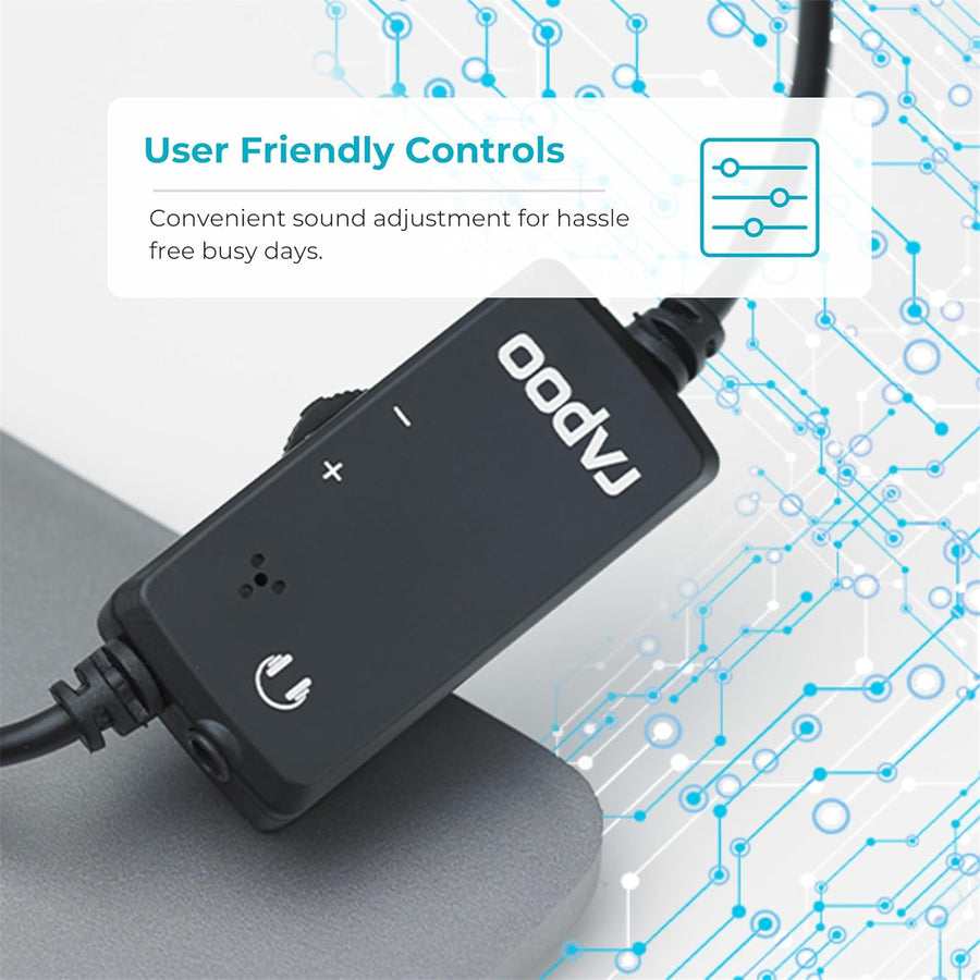 Rapoo H120 USB stereo headset black