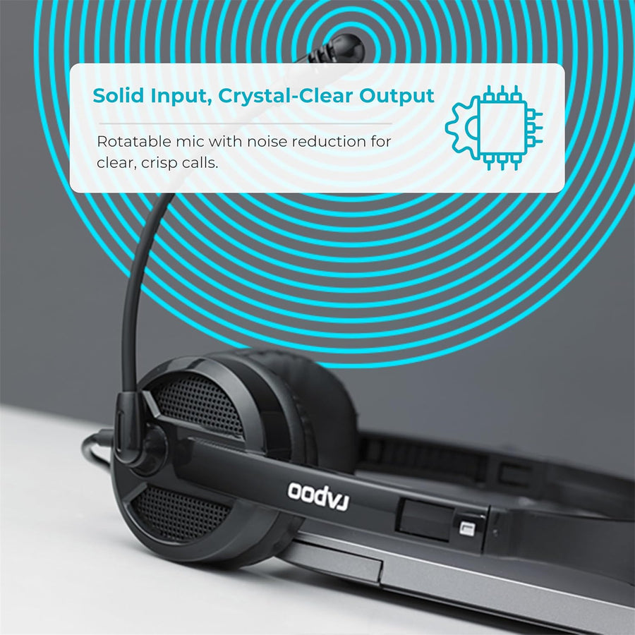 Rapoo H120 USB stereo headset black