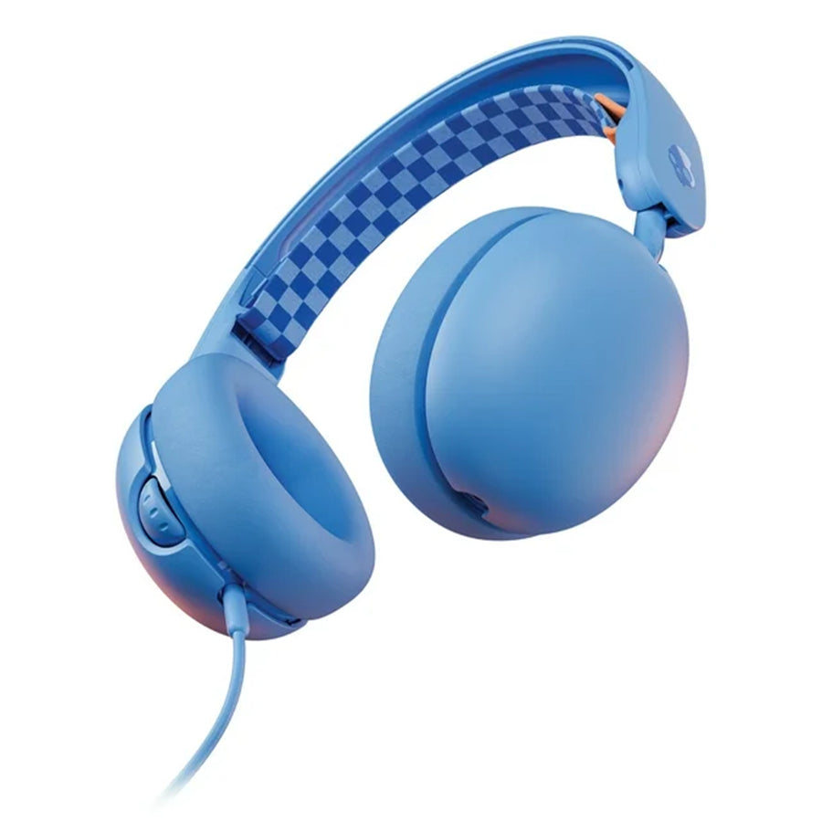 Skullcandy Grom Wired Headphones with Mic  for Kids - Surf Blue