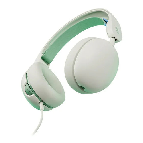 Skullcandy Grom Wired Headphones with Mic  for Kids - Bone Seafoam
