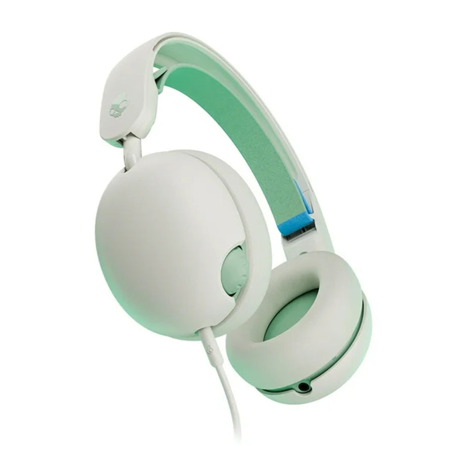 Skullcandy Grom Wired Headphones with Mic  for Kids - Bone Seafoam