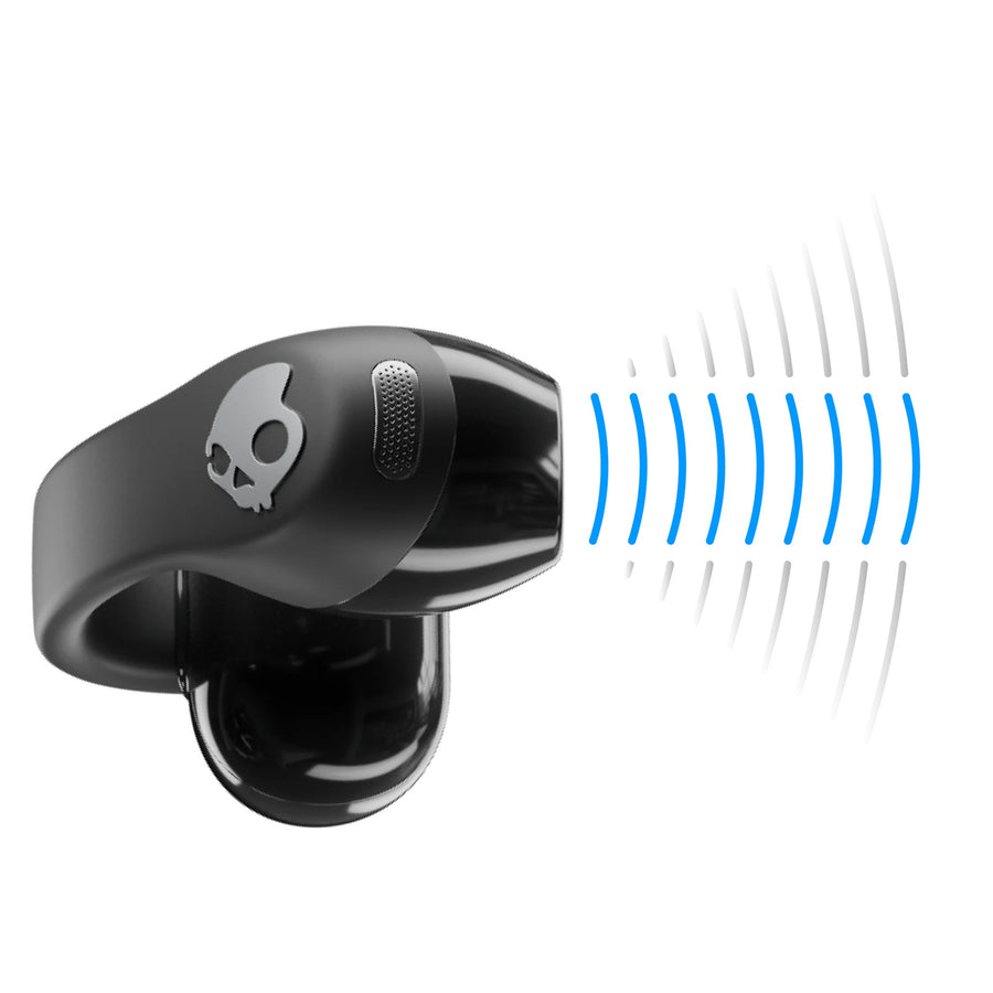 Skullcandy Push 720 Open True Wireless Clip-On Open-Ear Earbuds - True Black