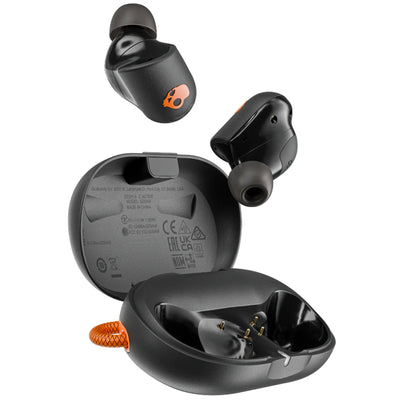 Skullcandy Sesh ANC Active True Wireless Noise Cancelling Sports Earbuds - Black / Orange
