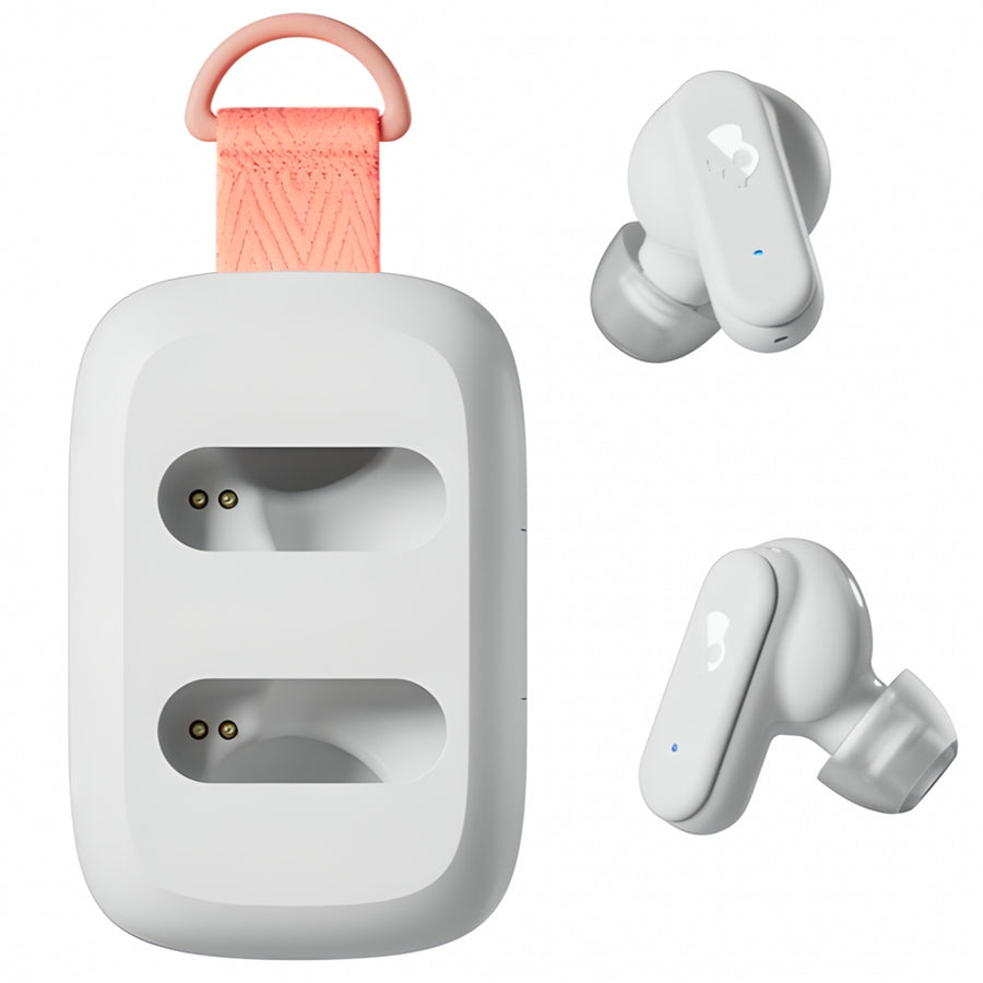 Skullcandy Dime 3  True Wireless In-Ear Headphones - Bone White / Orange Glow