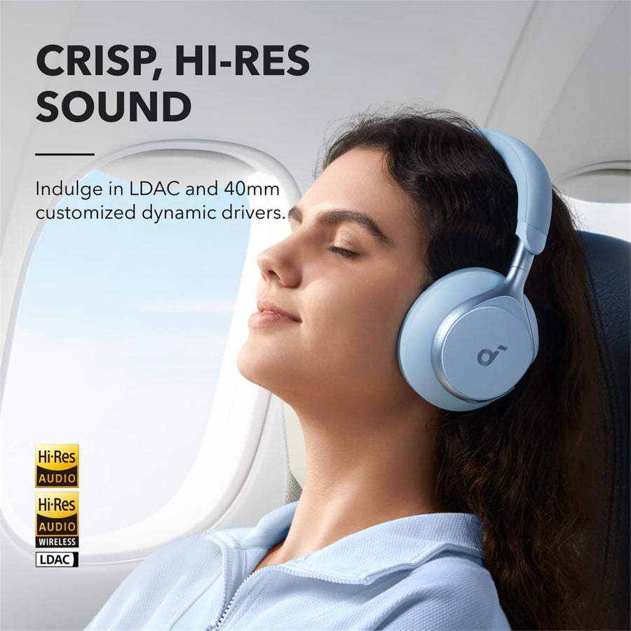 Soundcore by Anker Space One Wireless Over-Ear Noise Cancelling Headphones - Sky Blue