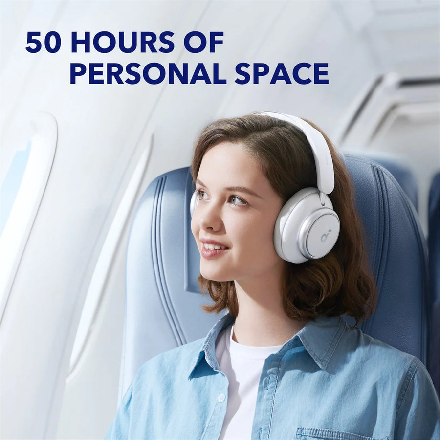 Soundcore by Anker Space Q45 Wireless Over-Ear Noise Cancelling Headphones - White