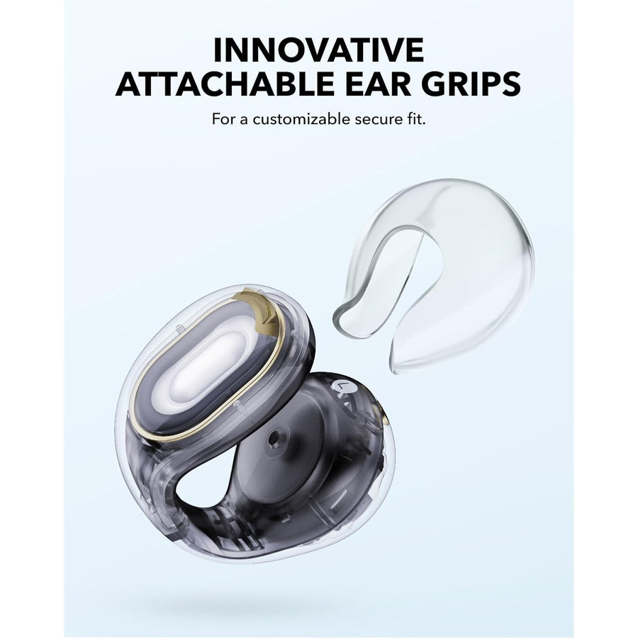 Soundcore by Anker C30i Open-Ear Clip-On True Wireless Earbuds - Transparent Black
