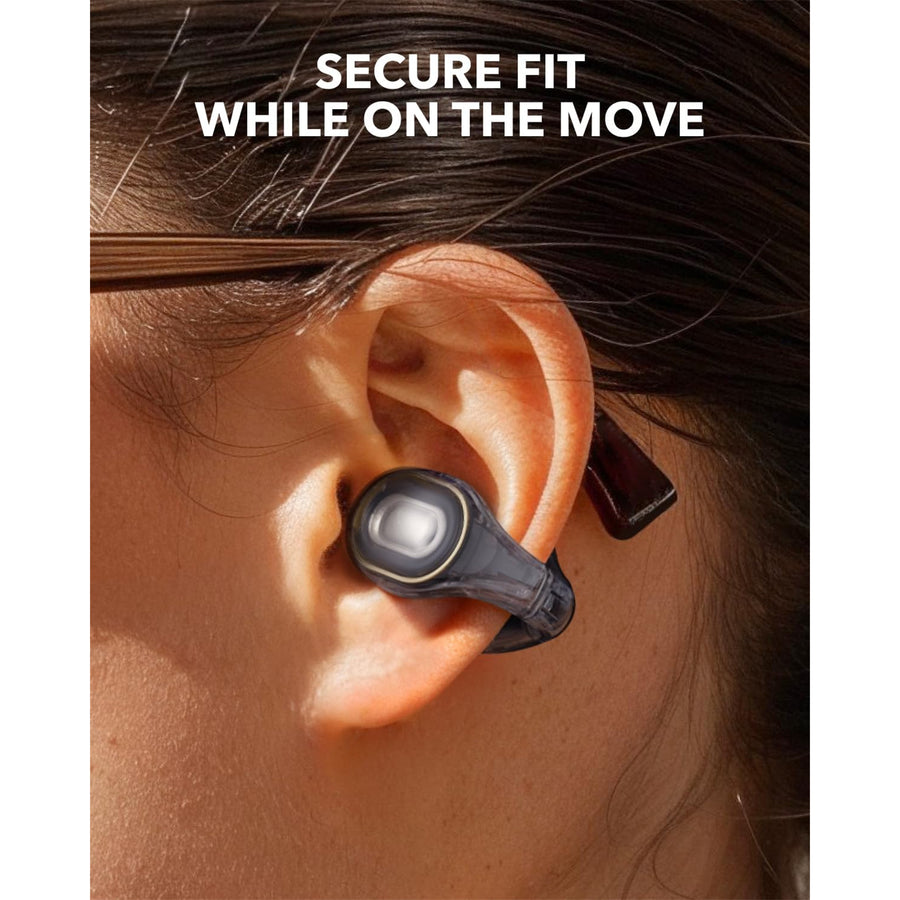 Soundcore by Anker C30i Open-Ear Clip-On True Wireless Earbuds - Transparent Black