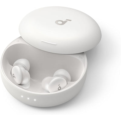 Soundcore by Anker Sleep A30 Smart Noise Cancelling Sleep Earbuds - Moonlit White