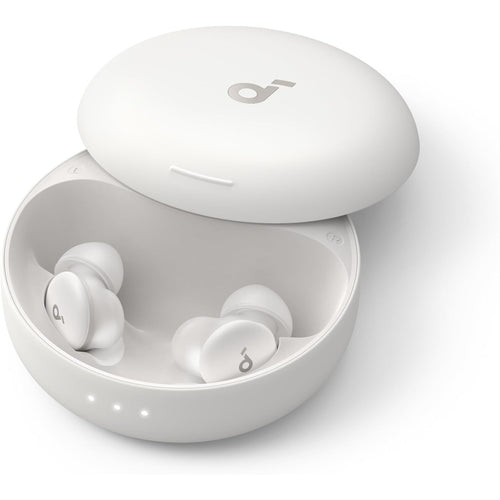 Soundcore by Anker Sleep A30 Smart Noise Cancelling Sleep Earbuds - Moonlit White