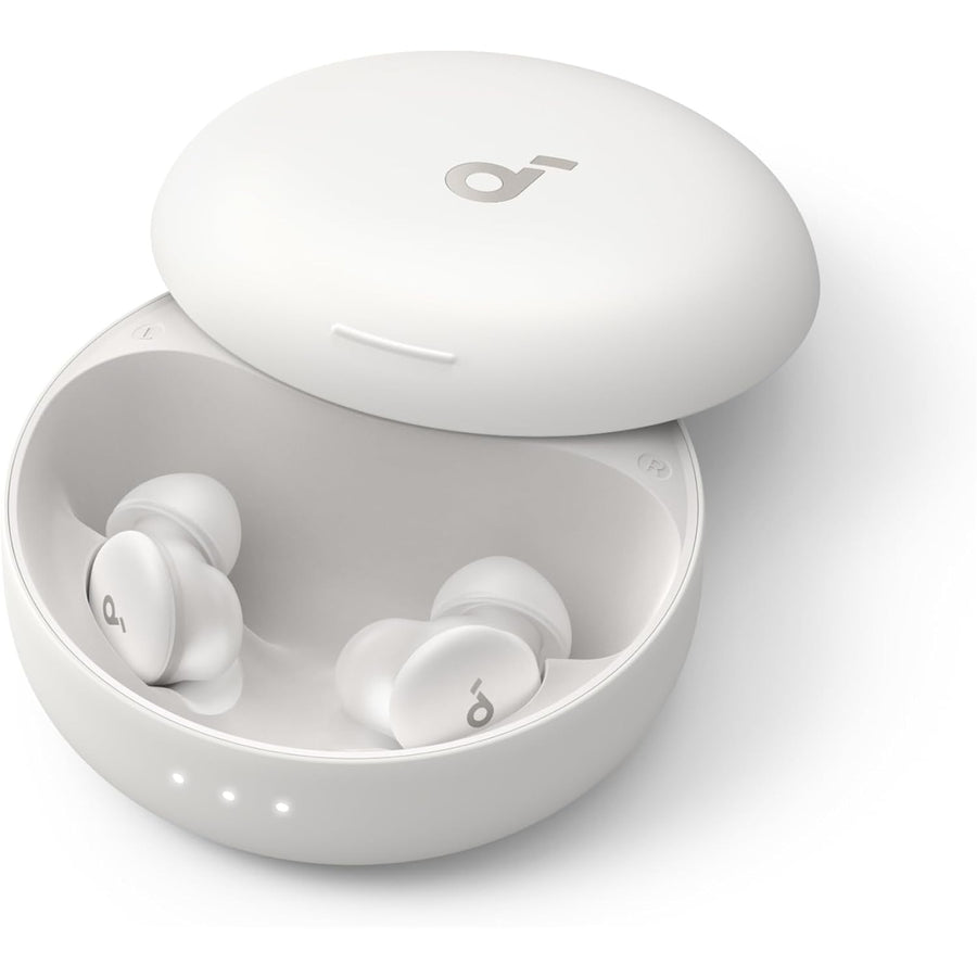 Soundcore by Anker Sleep A30 Smart Noise Cancelling Sleep Earbuds - Moonlit White