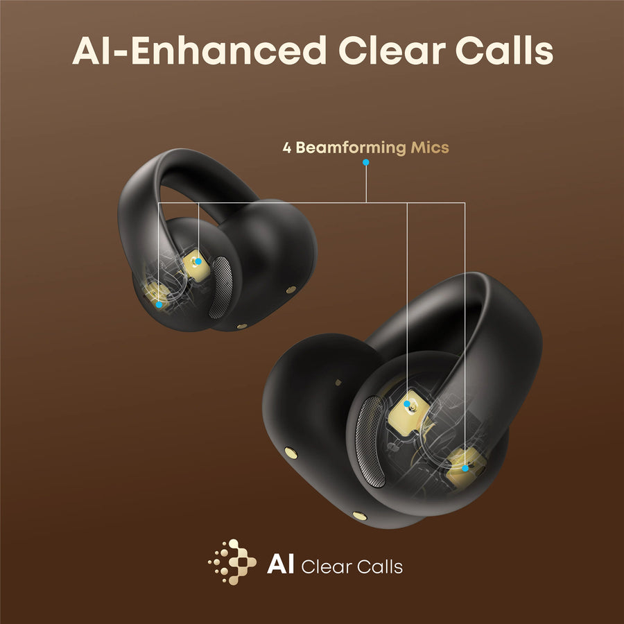 Soundcore by Anker AeroClip Open-Ear Clip-On True Wireless Earbuds - Midnight