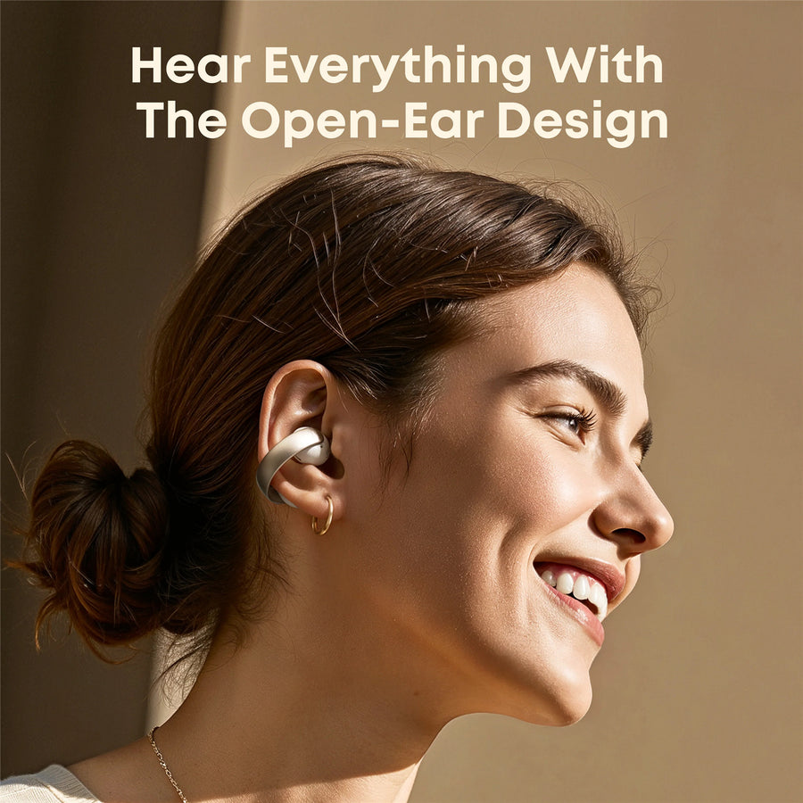 Soundcore by Anker AeroClip Open-Ear Clip-On True Wireless Earbuds - Champagne Mist