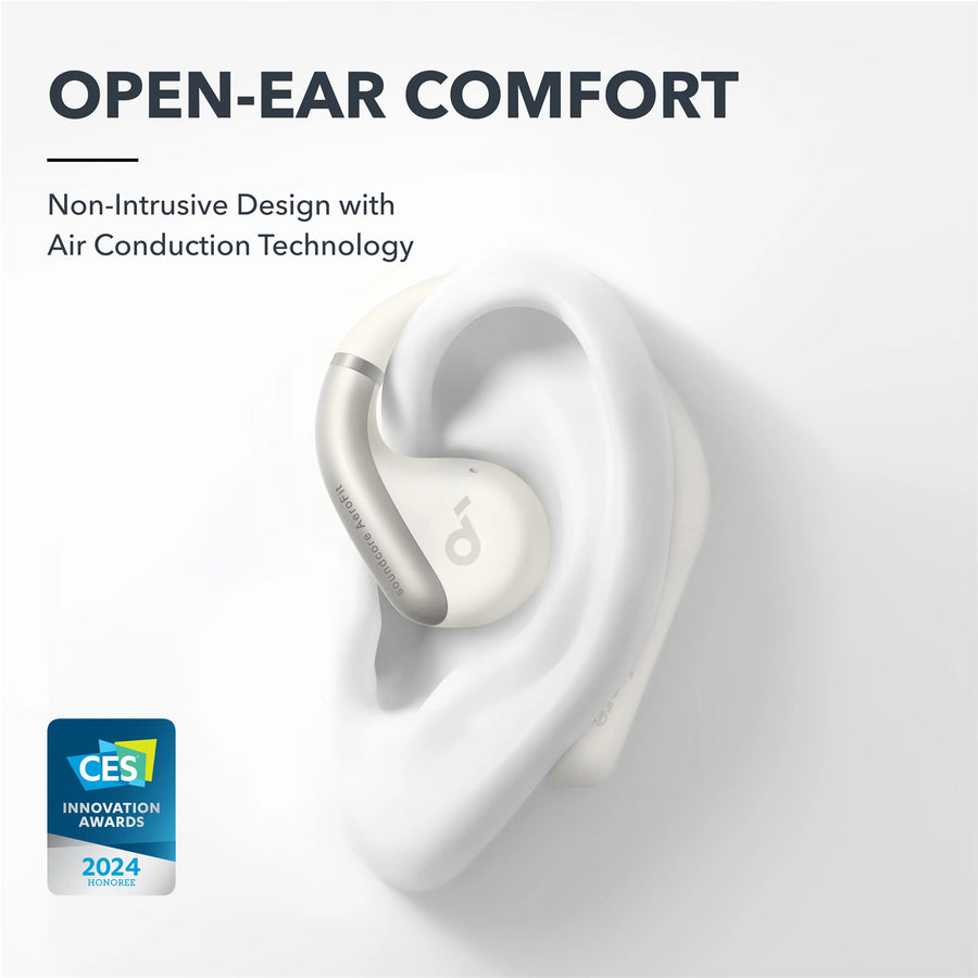 Soundcore by Anker AeroFit Open-Ear True Wireless Earbuds - White