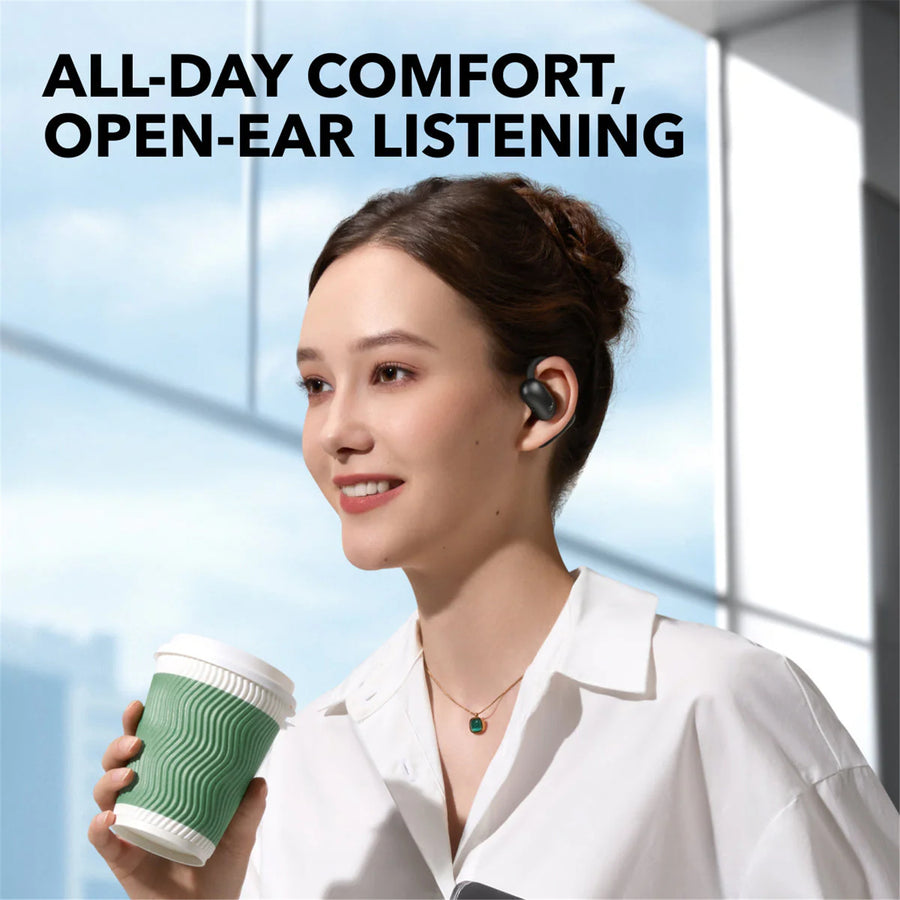 Soundcore by Anker AeroFit 2 Adjustable Open-Ear AI True Wireless Earbuds - Midnight