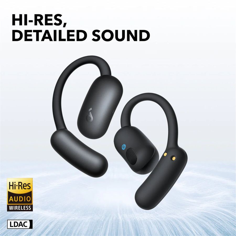 Soundcore by Anker AeroFit 2 Adjustable Open-Ear AI True Wireless Earbuds - Midnight