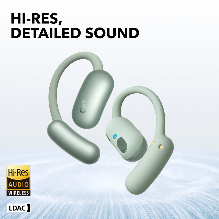 Soundcore by Anker AeroFit 2 Adjustable Open-Ear AI True Wireless Earbuds - Minty Green