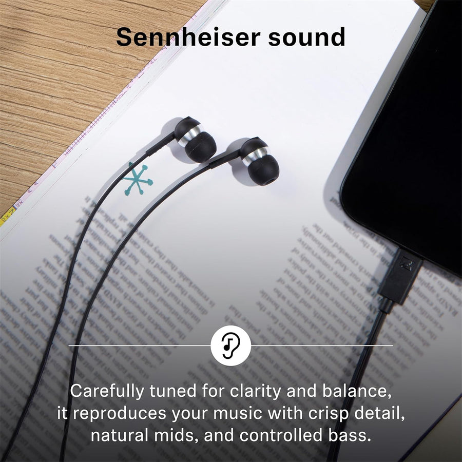 Sennheiser CX 80U Wired USB-C In-Ear Headphones - Black