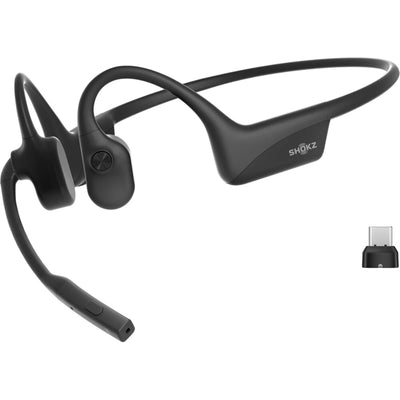 Shokz OpenComm2 UC (2025 Upgrade) Wireless Open-Ear Bone Conduction Stereo Business Headset - Black