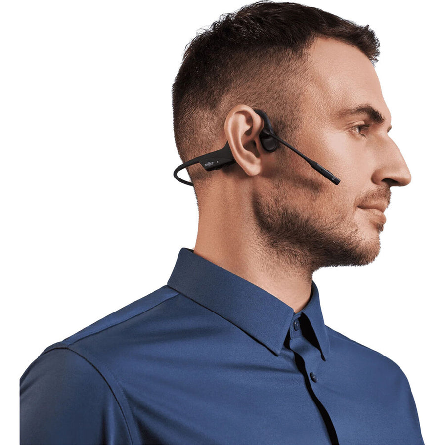 Shokz OpenComm2 UC (2025 Upgrade) Wireless Open-Ear Bone Conduction Stereo Business Headset - Black