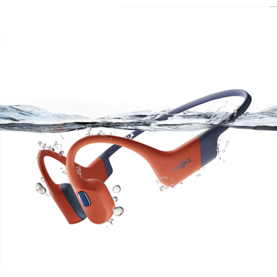 Shokz OpenSwim Pro Open-Ear Bone Conduction Waterproof Headphones - Red