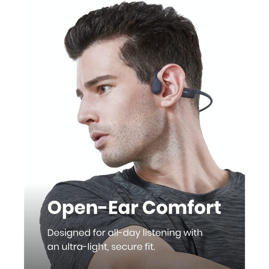 Shokz OpenRun  Wireless Open-Ear Bone Conduction Endurance Headphones - Black