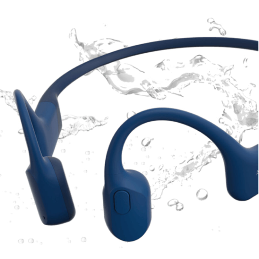 Shokz OpenRun  Wireless Open-Ear Bone Conduction Endurance Headphones - Blue