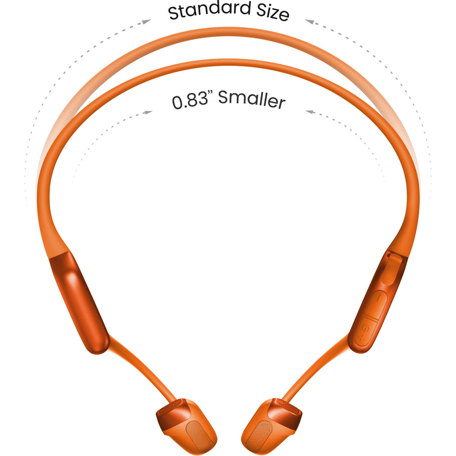Shokz OpenRun Pro 2 Mini Wireless Open-Ear Bone Conduction Sports Headphones - Orange