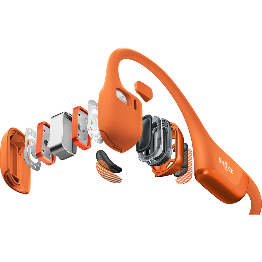 Shokz OpenRun Pro 2 Mini Wireless Open-Ear Bone Conduction Sports Headphones - Orange