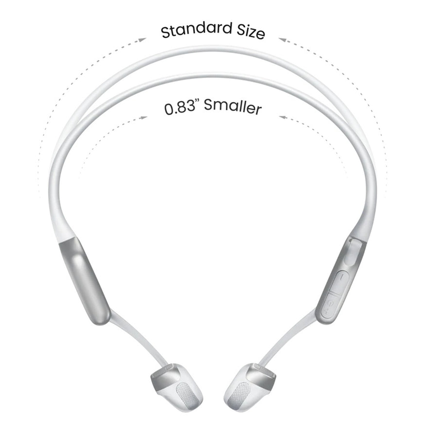 Shokz OpenRun Pro 2 Mini Wireless Open-Ear Bone Conduction Sports Headphones - Silver