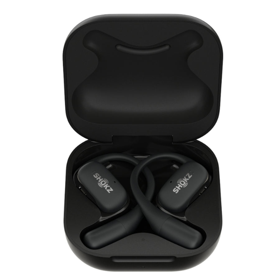 Shokz OpenFit Open-Ear True Wireless Headphones   - Black