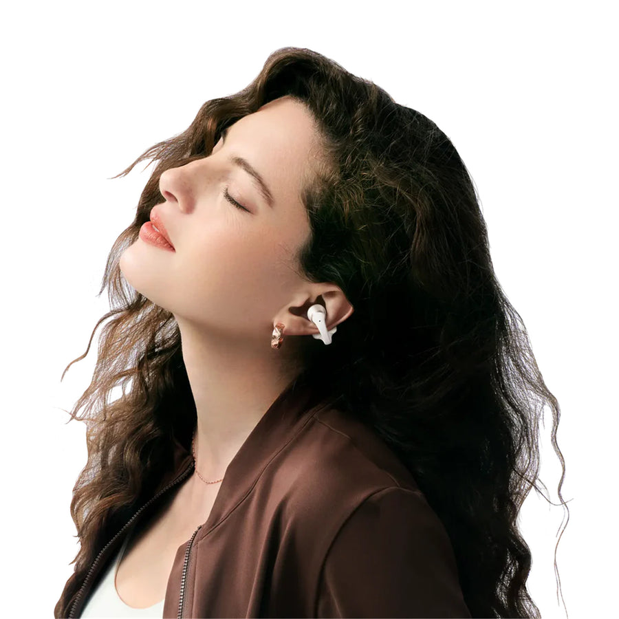 Shokz OpenDots 2 Premium Open-Ear True Wireless Clip-On Sports Earbuds - Pearl White