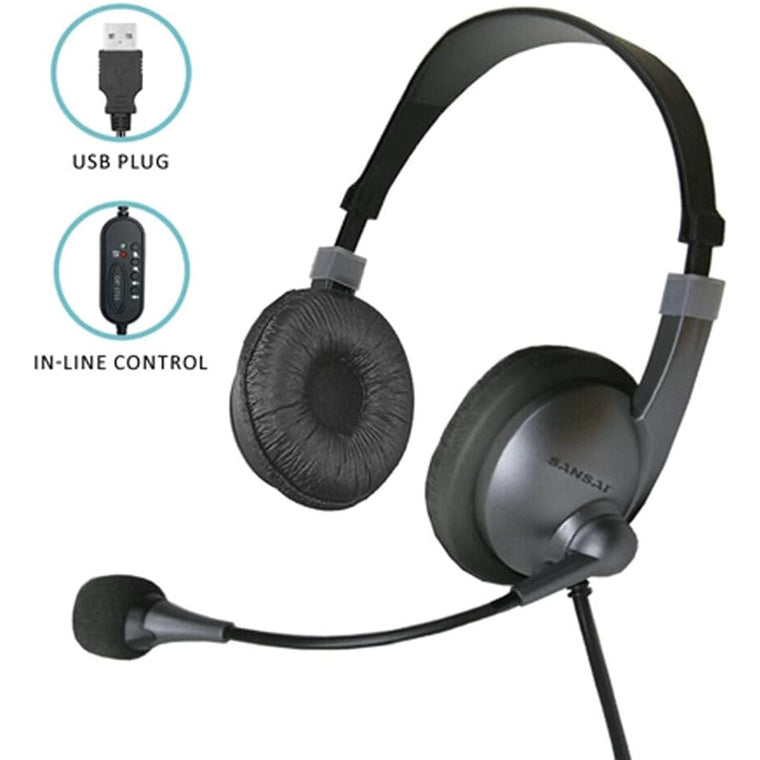 Sansai CAT-1715 USB Stereo Headphone