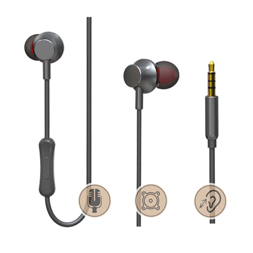 Sansai IPH-266E Stereo Earphone with built-in Microphone 3.5mm stereo plug
