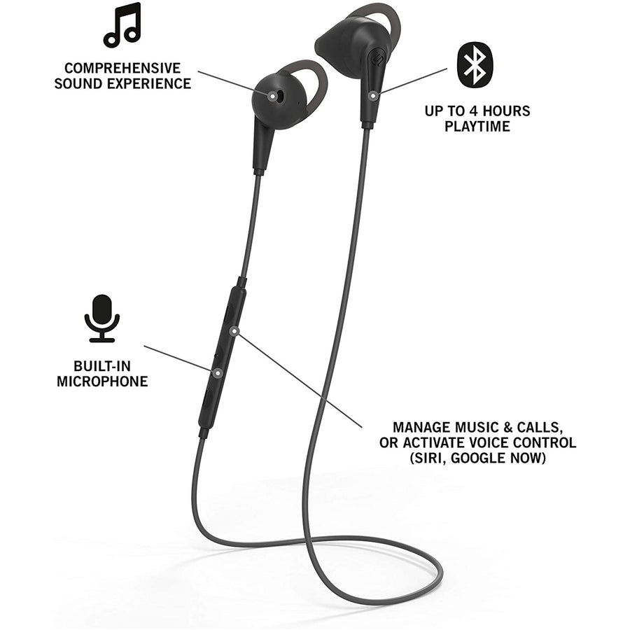 1034102 - Urbanista Chicago Inear Bluetooth Sport Headphones Black