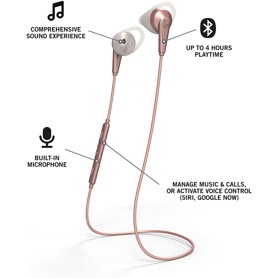 1034113 - Urbanista Chicago Inear Bluetooth Sport Headphones Rose Gold