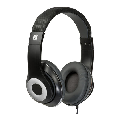 Verbatim 65066 Classic V-100C Wired Over-Ear Headphones - Black