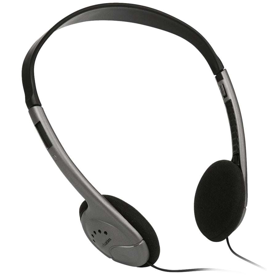 Verbatim Multimedia Headset With Inline MIC - Grey