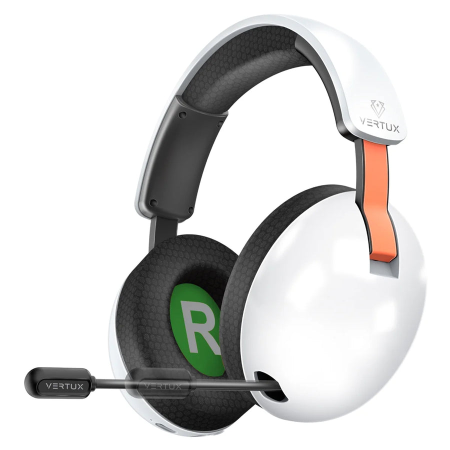 VERTUX BB-8 - High Performance Wireless BT Gaming Headset Retractable Mic Up to 80Hrs Playback