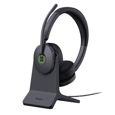 Yealink  WH68 Hybrid ANC DECT & Bluetooth Hybrid On-Ear Wireless Headset with Stand - Teams Certified