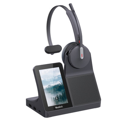 Yealink   WH64 Workstation Mono DECT & Bluetooth Wireless Headset - Teams Certified