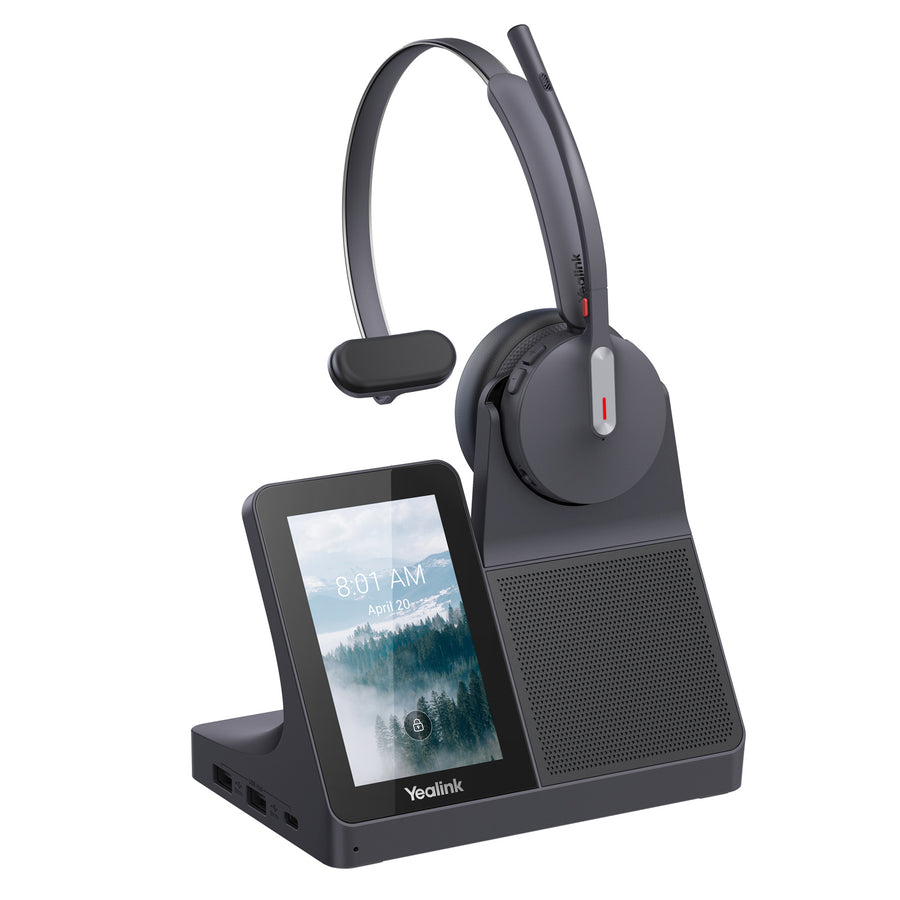 Yealink   WH64 Workstation Mono DECT & Bluetooth Wireless Headset - Teams Certified