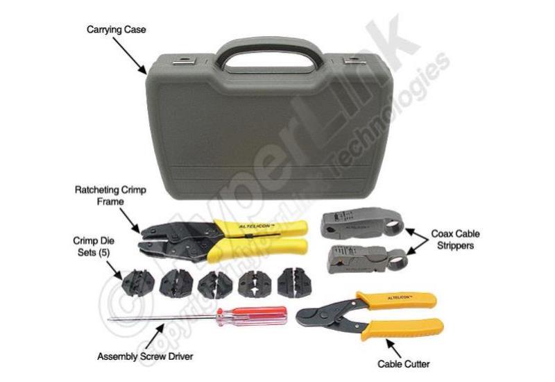 Go Wireless NZ HT-KIT-01 - Coax Cable Crimp and Strip Tool Kit