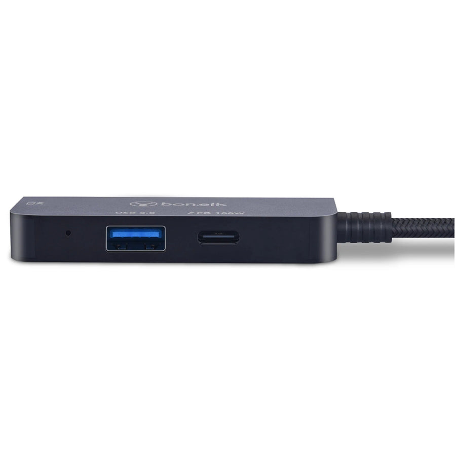 Bonelk Long-Life  3-in-1 Multiport Hub - Black