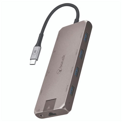 ELK-80055-R - Bonelk Long-Life USB-C to 11-in-1 Multiport Hub - Space Grey