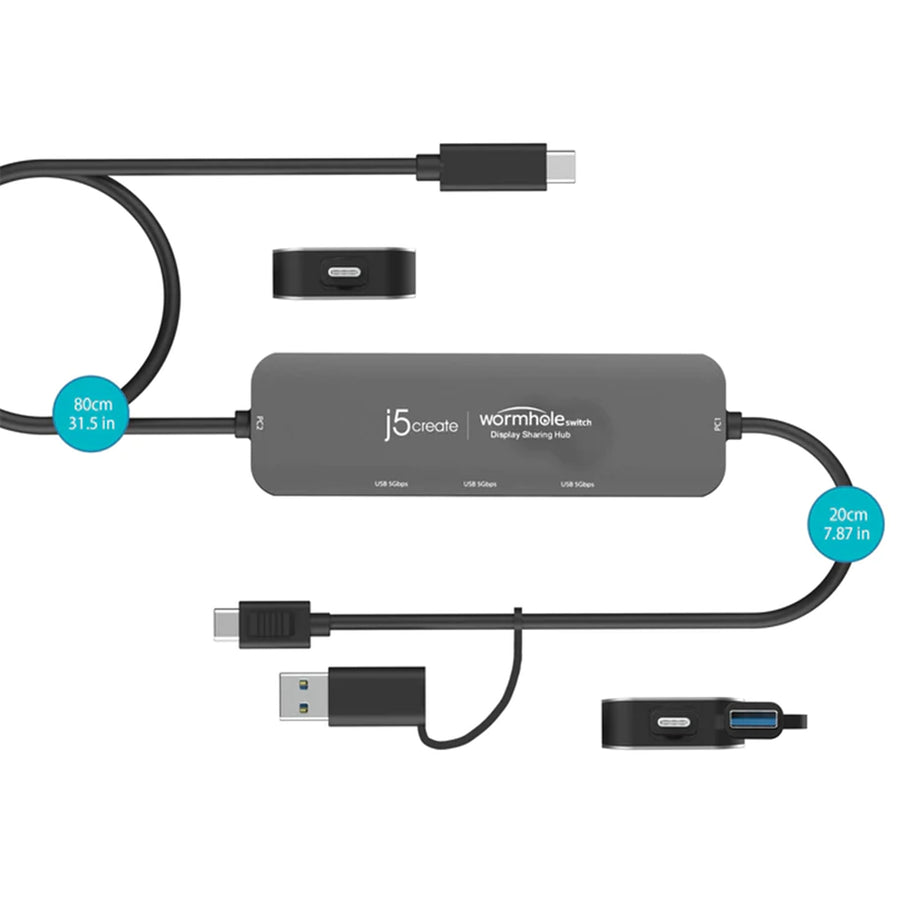 J5create Wormhole Switch Display Sharing Hub