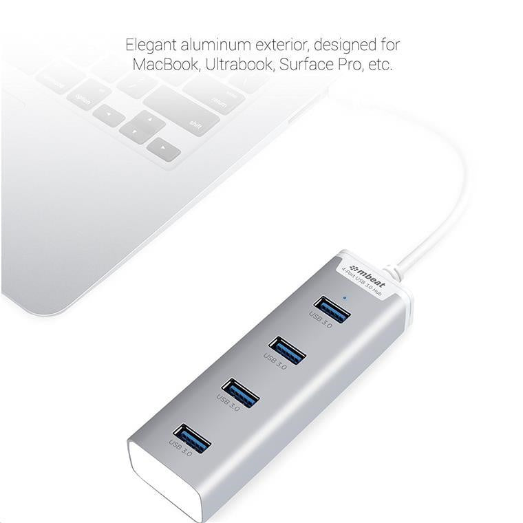 mbeat Stick  4 Port USB 3.0 Hub for Ultrabook & Mac