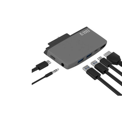 mbeat MB-EGE-G59GRY - Edge Go Multifunktions-USB-C-Hub für Microsoft Surface Go Tablet