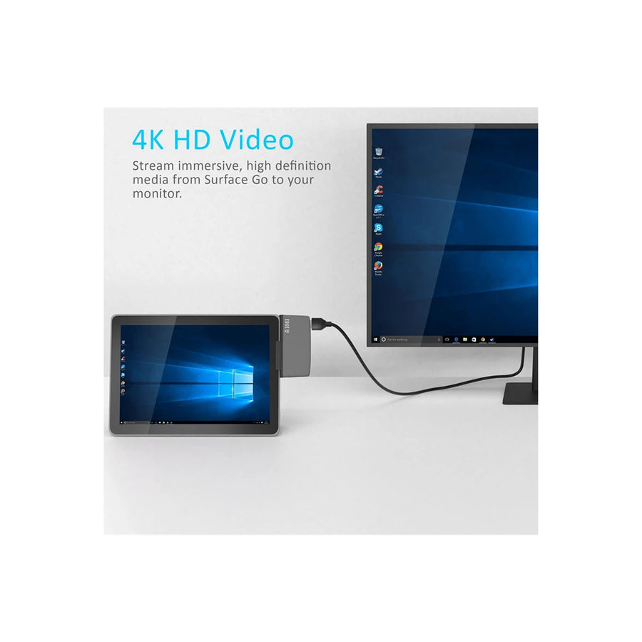 mbeat MB-EGE-G59GRY - Edge Go Multifunktions-USB-C-Hub für Microsoft Surface Go Tablet